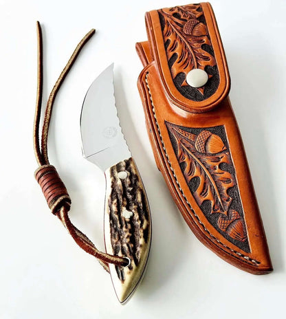 Vintage Hunter Skinner Knife, handmade by Henry Heitler - Unique Blades Runner