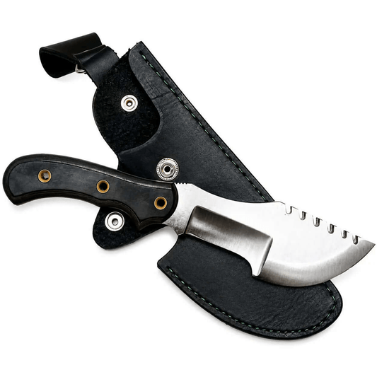 Weyland Tracker Knife Carbon Steel Blade With Leather Sheath - Unique Blades Runner
