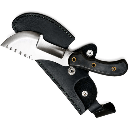 Weyland Tracker Knife Carbon Steel Blade With Leather Sheath - Unique Blades Runner