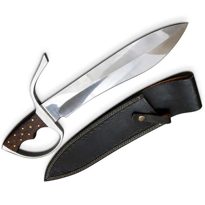 Wing Chun knife - IP Man Movie Knife with Leather Sheath - Unique Blades Runner
